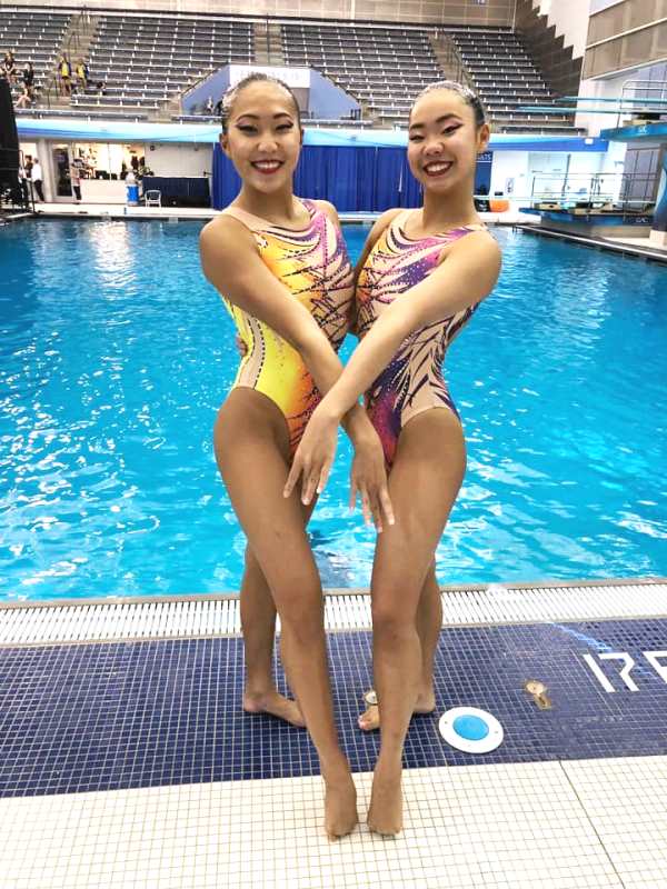 Debbie Soh and Miya Yong at FINA Artistic Swimming World Series Greensboro Leg. Photo by SSA.jpg